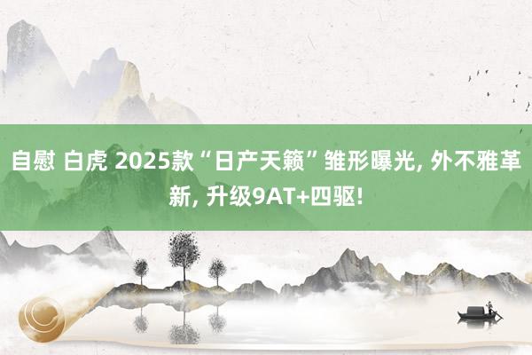 自慰 白虎 2025款“日产天籁”雏形曝光, 外不雅革新, 升级9AT+四驱!